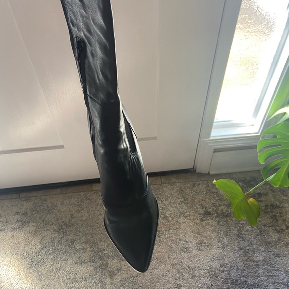 Black cow leather boots only wore a few times in good condition - Picture 8 of 10